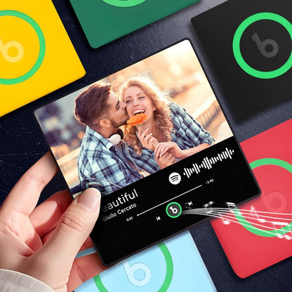 Spotify Fridge Magnet Plaque Plays Songs Shows Photo