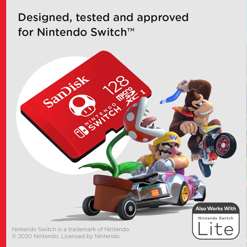 SanDisk 128GB microSDXC Card Licensed for Nintendo Switch