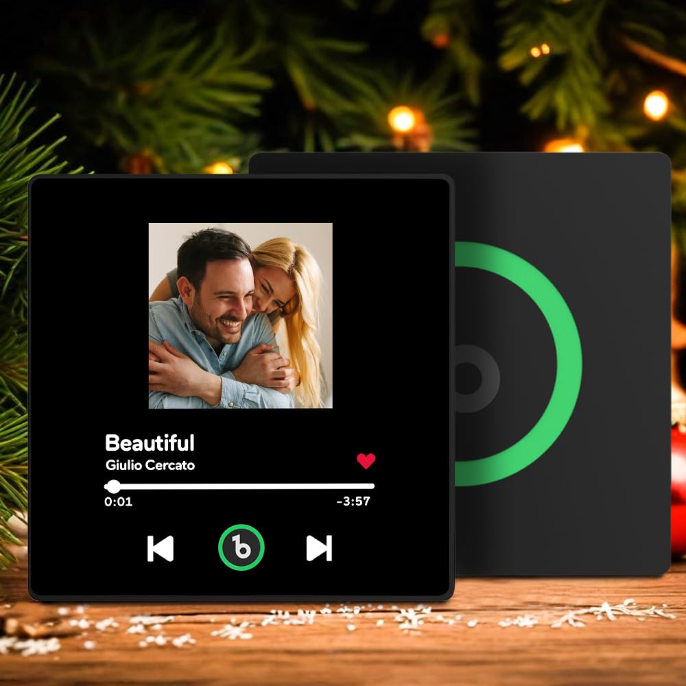 Spotify Fridge Magnet Plaque Plays Songs Shows Photo