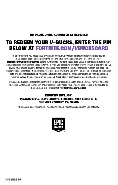 FORTNITE Digital V-Bucks Digital Code