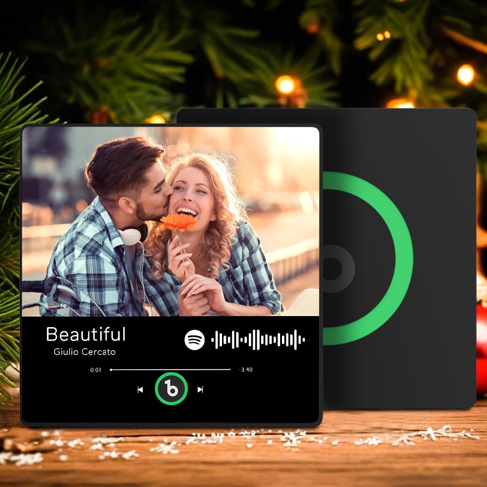 Spotify Fridge Magnet Plaque Plays Songs Shows Photo