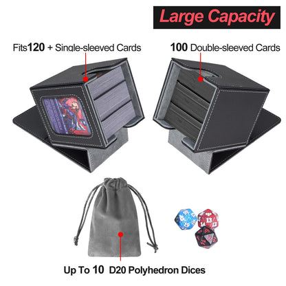 Card Deck Box for 100 Double Sleeved Cards