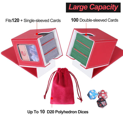 Card Deck Box for 100 Double Sleeved Cards