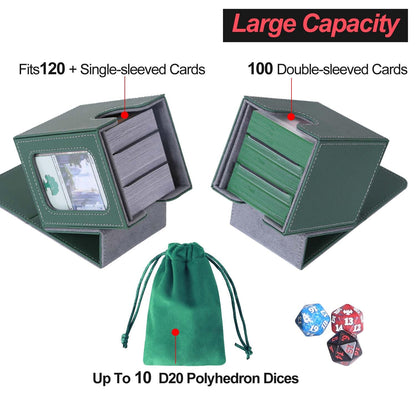 Card Deck Box for 100 Double Sleeved Cards