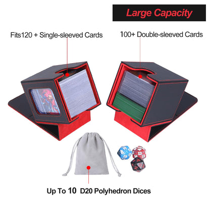 Card Deck Box for 100 Double Sleeved Cards