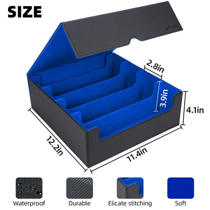 4 Row Trading Card Storage Box Supports 3000+ Capacity