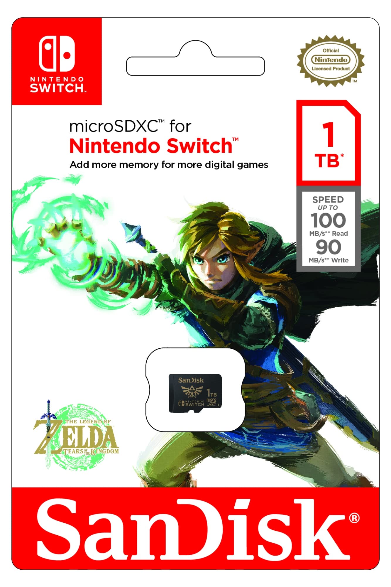 SanDisk 128GB microSDXC Card Licensed for Nintendo Switch