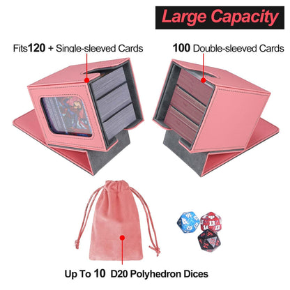 Card Deck Box for 100 Double Sleeved Cards