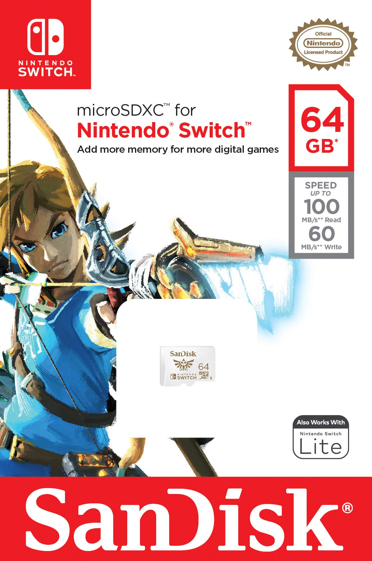 SanDisk 128GB microSDXC Card Licensed for Nintendo Switch