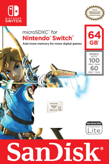 SanDisk 128GB microSDXC Card Licensed for Nintendo Switch