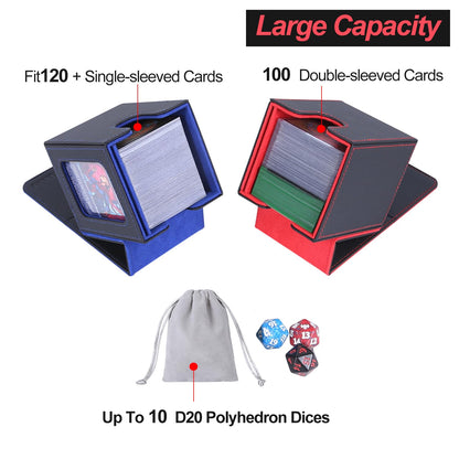 Card Deck Box for 100 Double Sleeved Cards