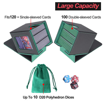 Card Deck Box for 100 Double Sleeved Cards