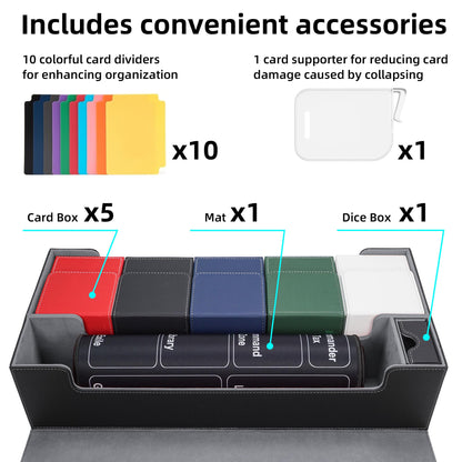 Card Deck Box for 100 Double Sleeved Cards