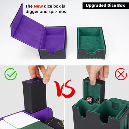 Card Deck Box for 100 Double Sleeved Cards