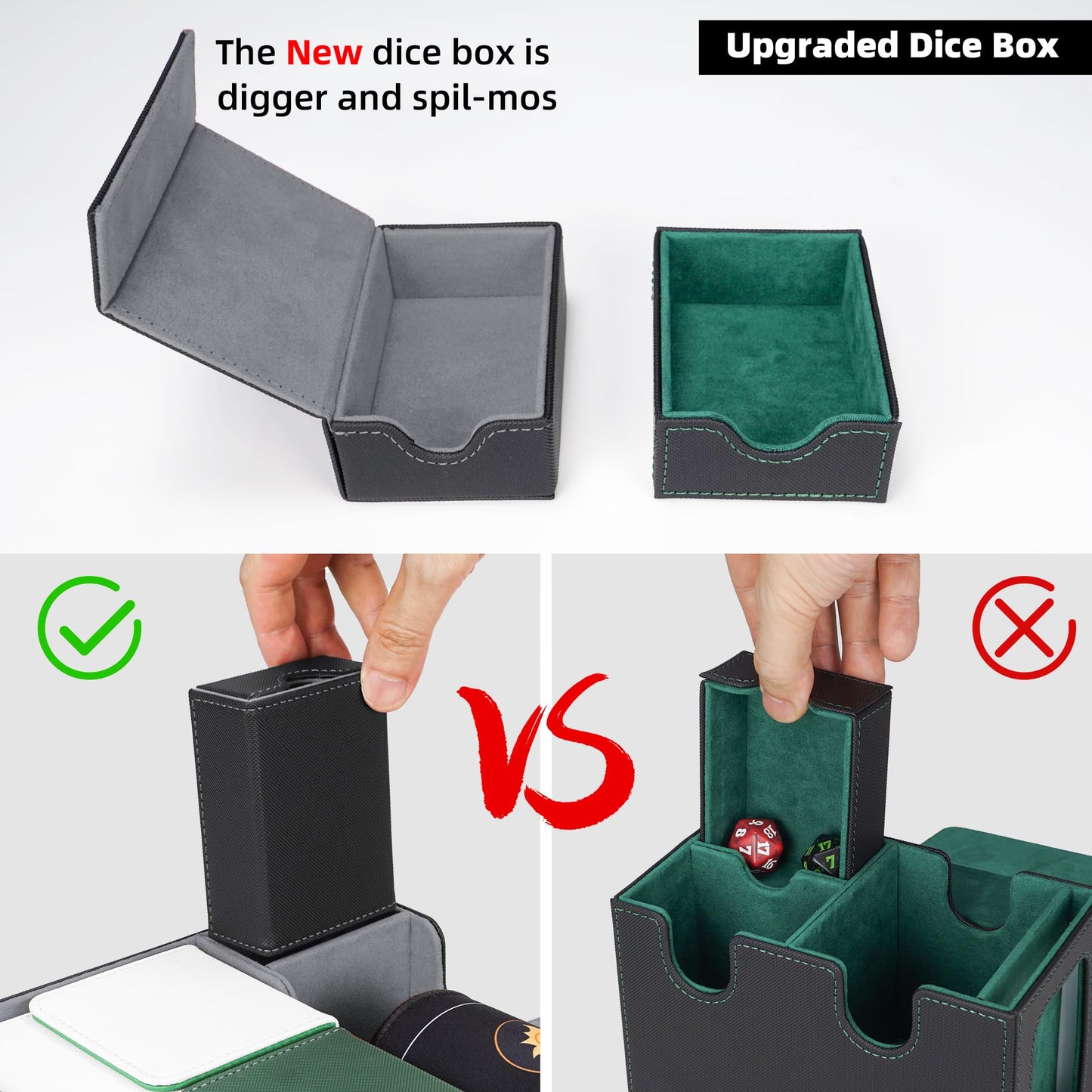 Card Deck Box for 100 Double Sleeved Cards