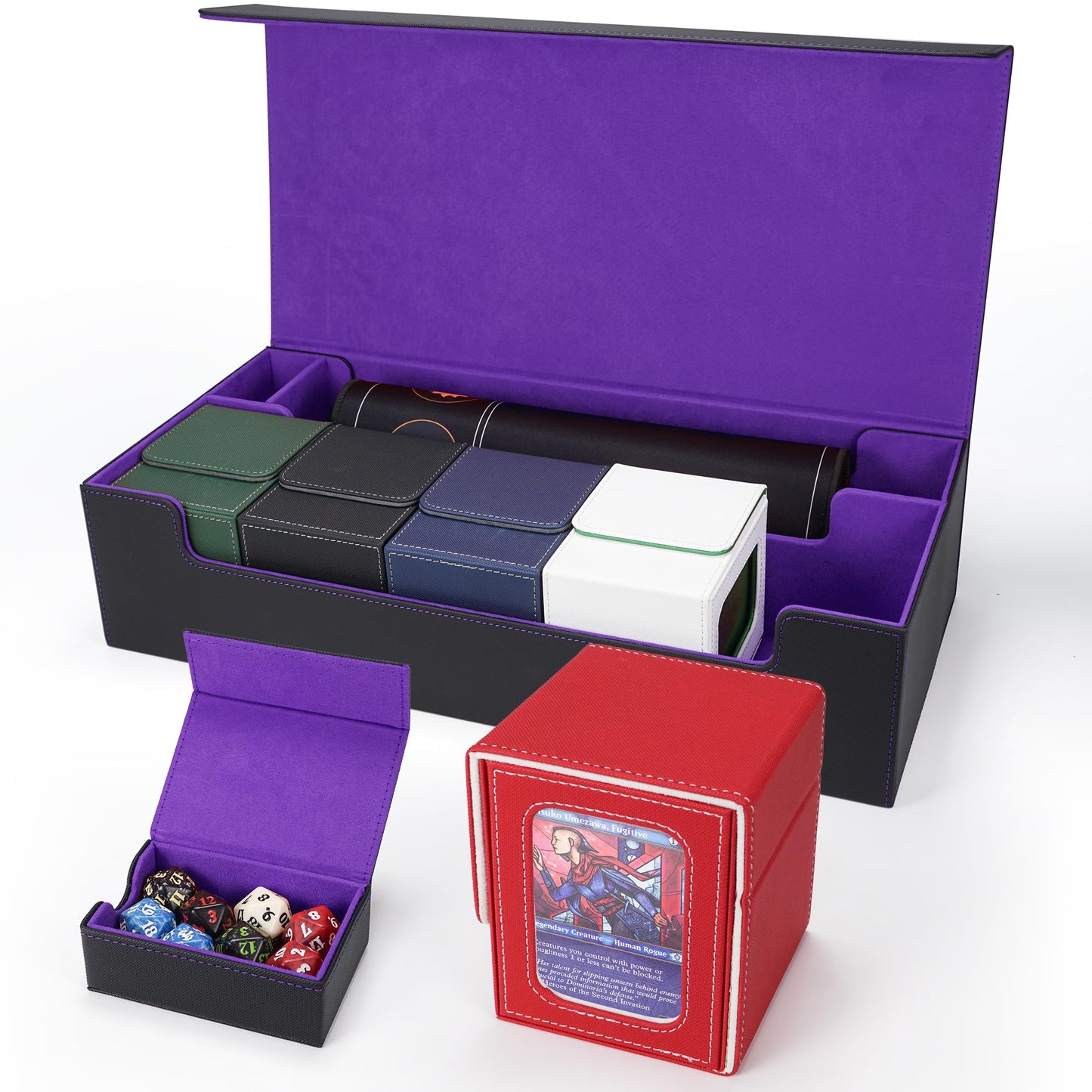 Card Deck Box for 100 Double Sleeved Cards