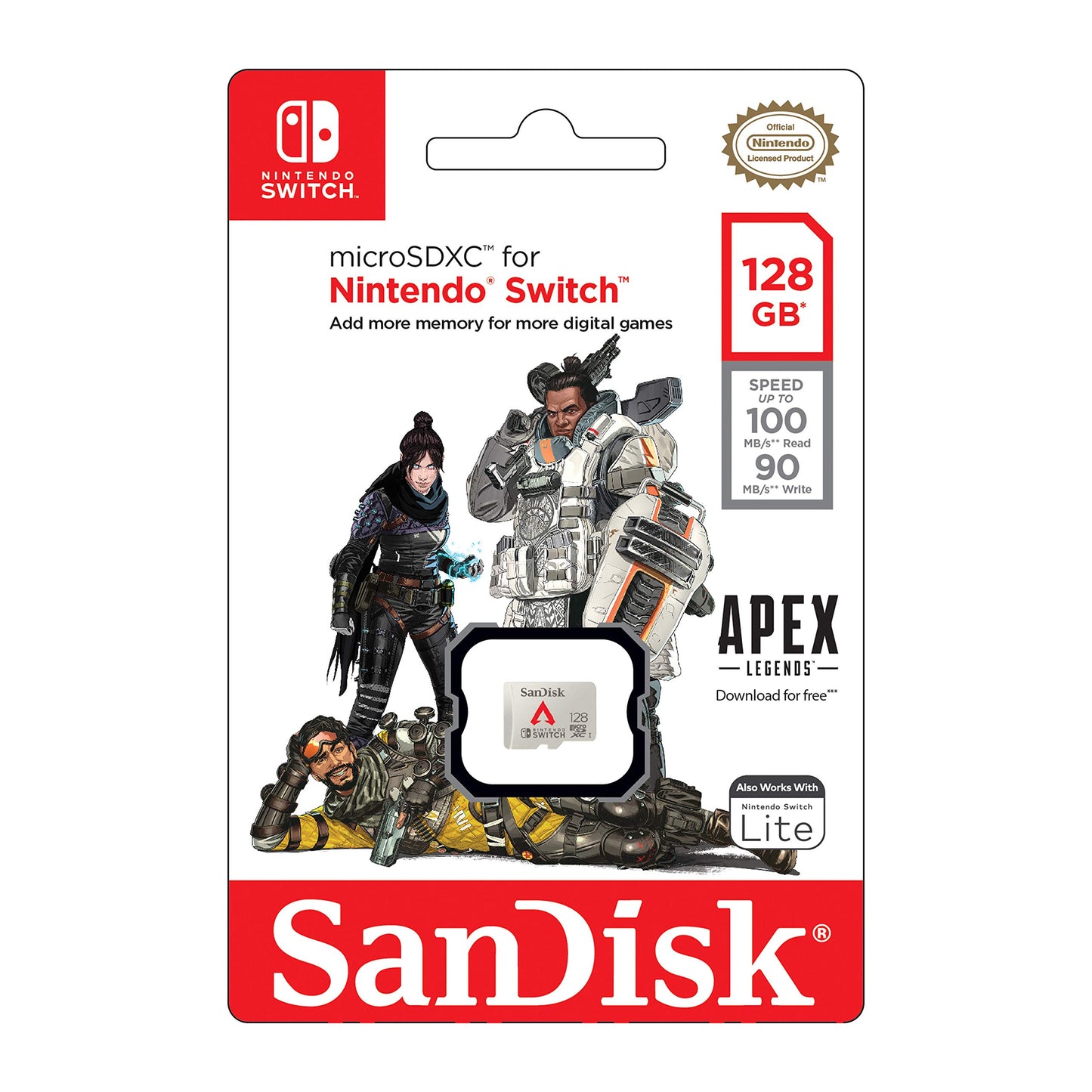 SanDisk 128GB microSDXC Card Licensed for Nintendo Switch