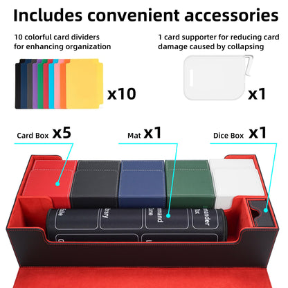 Card Deck Box for 100 Double Sleeved Cards