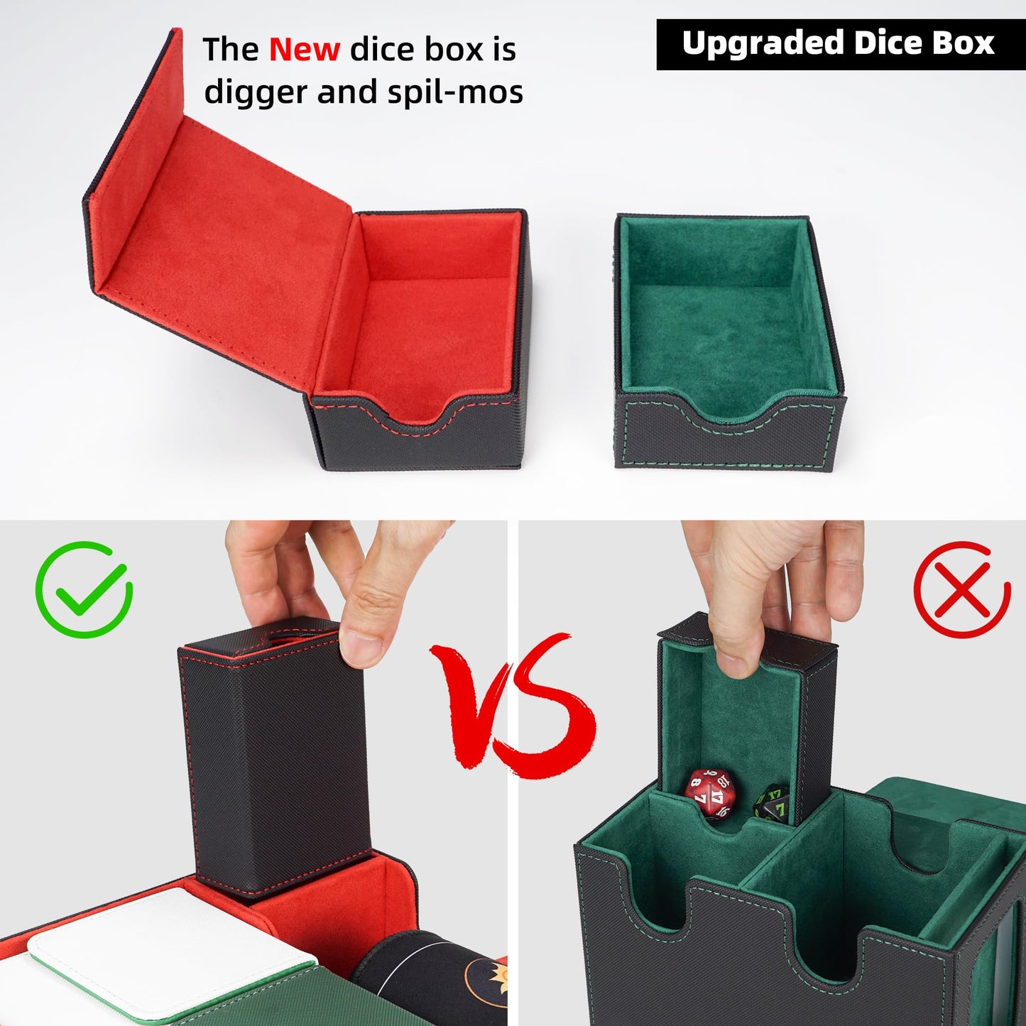 Card Deck Box for 100 Double Sleeved Cards